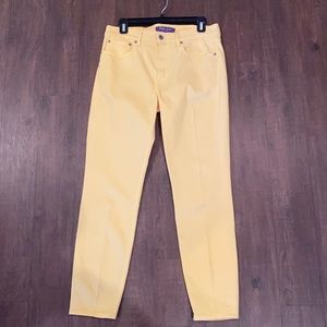 Ralph Lauren purple label yellow jeans